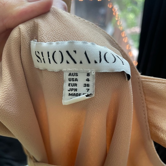 Shona Joy Plunged La Lune Midi Dress - in color Porcini - Picture 8 of 10